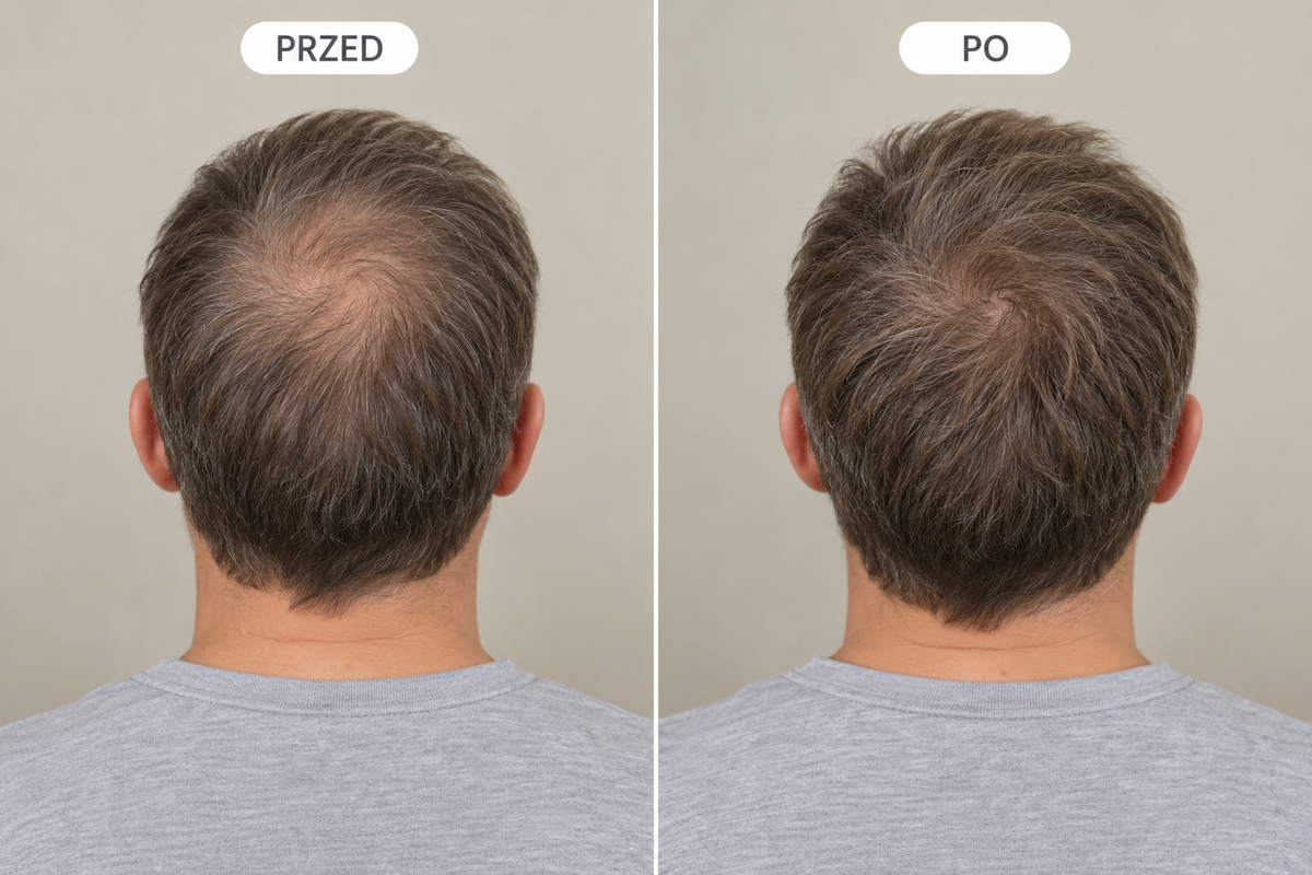 Pierwsze mycie — przed i po